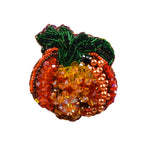 Load image into Gallery viewer, Handmade Crystal Pumpkin Brooch/ Pin
