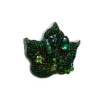 Load image into Gallery viewer, Handmade Crystal Black Maple Leaf Brooch/ Pin
