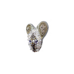 Load image into Gallery viewer, Handmade Crystal Purple Eye Mouse Brooch
