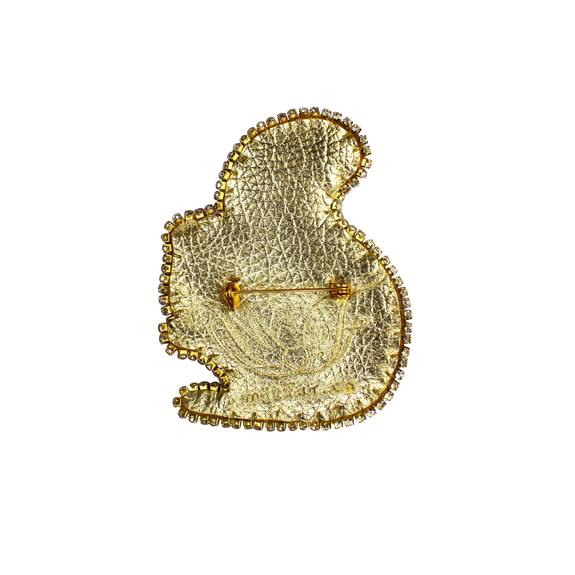 Handmade Goldish Squirrel Brooch