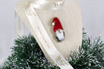 Load image into Gallery viewer, Handmade Red Velvet Santa Claus Christmas Brooch/ Pin
