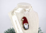 Load image into Gallery viewer, Handmade Red Velvet Santa Claus Christmas Brooch/ Pin
