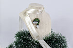 Load image into Gallery viewer, Handmade Green Santa Christmas Hat Brooch/ Pin
