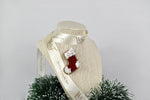 Load image into Gallery viewer, Handmade Red Santa Claus Christmas Socks Brooch/ Pin
