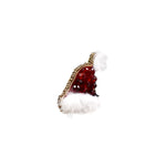 Load image into Gallery viewer, Handmade Red Santa Christmas Hat Brooch/ Pin
