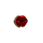 Load image into Gallery viewer, Handmade Red Velvet Kiss Brooch/ Pin
