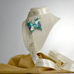 Load image into Gallery viewer, Handmade Green-Cyan colourful Butterfly Brooch
