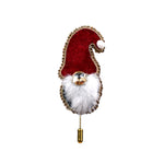 Load image into Gallery viewer, Handmade Red Velvet Santa Claus Christmas Lapel Pin
