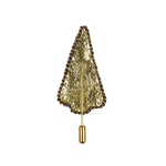 Load image into Gallery viewer, Handmade Green Velvet Christmas Tree Lapel Pin
