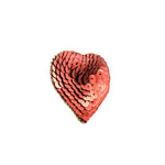 Load image into Gallery viewer, Handmade Deep Red Heart Brooch/ Pin
