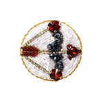 Load image into Gallery viewer, Handmade White-red Sagittarius Brooch
