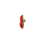 Load image into Gallery viewer, Handmade Ever Red Kiss Brooch/ Pin
