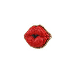 Load image into Gallery viewer, Handmade Ever Red Kiss Brooch/ Pin
