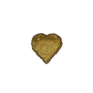 Handmade Matt Ever Red Heart Brooch/ Pin