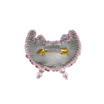 Load image into Gallery viewer, Handmade Light-Pink-Silver Cancer Brooch
