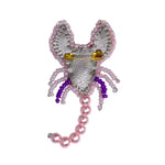 Load image into Gallery viewer, Handmade Pink Scorpio Brooch
